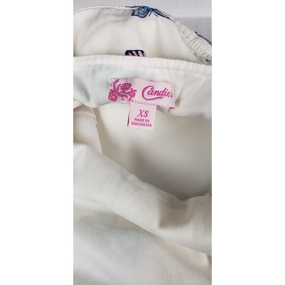 Candie's Dress Womens XS White Butterfly Print Lace Maxi Fairycore Summer Boho - Picture 7 of 9